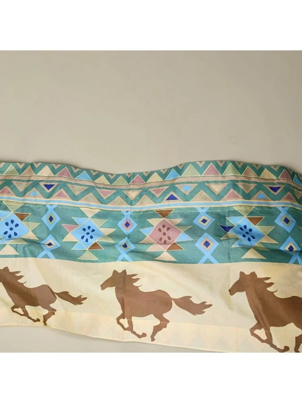 Pair Southwest Wild Horse Curtain Valances Western 84 x 18.5 PDK Worldwide Ind
